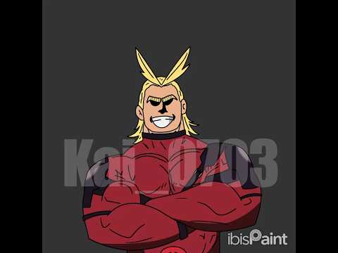 All Might in Deadpool's Costume - #mha #anime #deadpool #allmight #allmightfanart