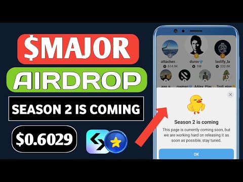 Major Season 2 is coming । Major Airdrop Listing Date । Biggest Cryptp । Major Token Update Today