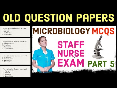 Microbiology MCQs for nursing exam part 5 / RRB staff nurse exam preparation 2024