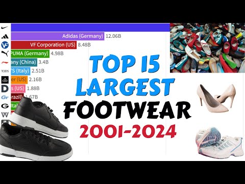 Top 15 Largest Footwear Companies: 2001-2024 Market Cap Rankings!