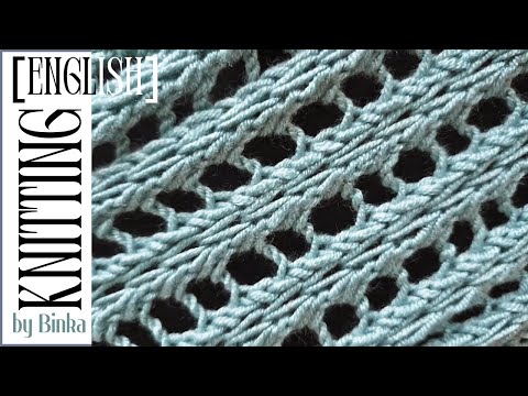 [English] Аn elegant, trendy openwork knitting pattern. How to knit.