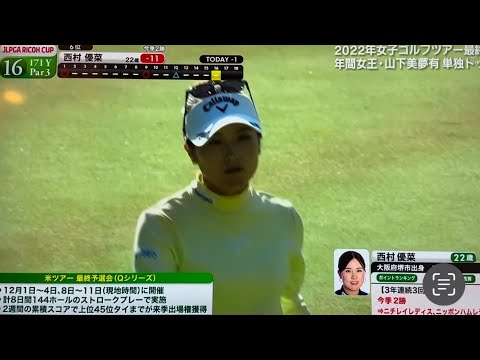 2022 リコーカップ 珍しくイライラする西村優菜 highlight