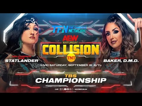 Dr. Britt Baker vs Kris Statlander| Full Match| TBS Title| AEW Collision| #aew #gaming  #videogames