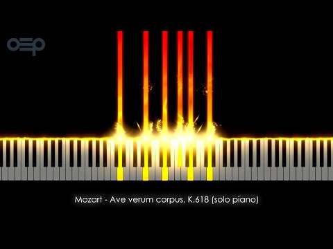 Mozart - Ave Verum Corpus, K.618 (solo piano) - Classical Piano Music