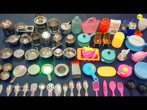 6 Miniature Satisfying With Unboxing Hello Kitty Kitchen | Cute Tiny Miniature ASMR Mini Cooking