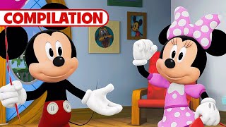 Join Mickey and Minnie in all of their Me & Mickey Vlog adventures!  | Compilation | @disneyjr