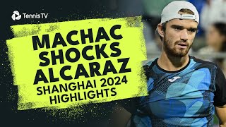 Tomas Machac Ends Carlos Alcaraz's 12 Match Unbeaten Run 🤯 | Shanghai 2024 Highlights