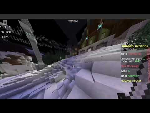 stabbing and losing and winning in murder mystery Minecraft