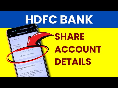 HDFC Bank Share Details - How to Share HDFC Bank Account Details from HDFC Bank Application?