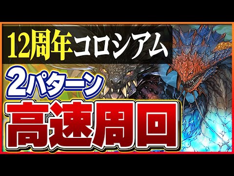 【12周年記念コロシアム】ネロミェール＆ネルギガンテ周回編成！クエストクリアも可能！【パズドラ】