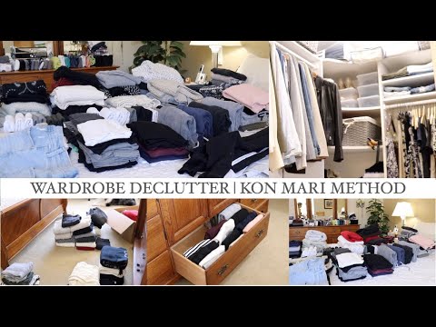 COMPLETE WARDROBE DECLUTTER | KON MARI METHOD