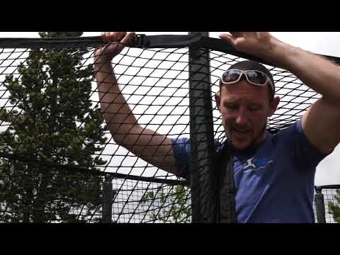 AlleyOOP 10x17 Rectangle Trampoline- Assembly, Part 4: Safety Enclosure Net