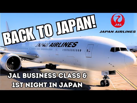 Flying in STYLE! JAL BUSINESS CLASS - Japan Travel Vlog