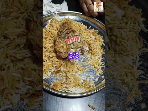 📍Hyderabad ka famous Briyani 😋😋🤤🤤 5/5 ⭐⭐⭐⭐⭐ #biriyani #chicken #mutton #hyderabad #streetfood #yt