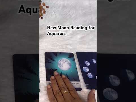 New Moon Reading for Aquarius.     #zodiacsigns #aquarius #newmoon #tarot #moonenergy #moon