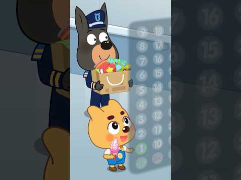 Kids Learn Elevator Safety Rules #sherifflabrador #shorts