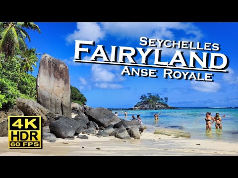 Fairyland Beach Anse Royale Seychelles Mahé Beach Walk 4K 60fps HDR 💖 The best places 👀 Walking Tour