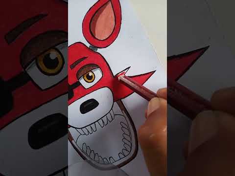 Colorindo foxy Animatronics #Shorts