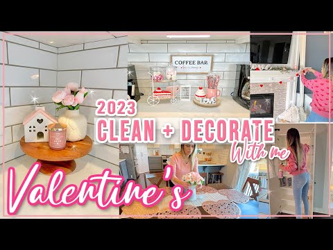 2023 CLEAN + DECORATE WITH ME VALENTINE'S | SIMPLE AND SWEET VALENTINE'S DECOR IDEAS 2023