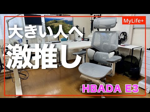 【Review】HBADA E3 ／ 体の大きい人に超おすすめ、体に快適フィットするコスパお化けの多機能オフィスチェア