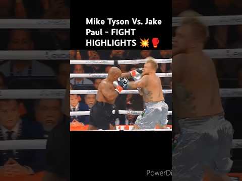 Mike Tyson Vs. Jake Paul - FIGHT HIGHLIGHTS 💥🥊 #miketyson #jakepaul