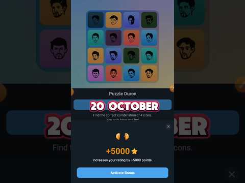 20 October Major puzzle durov Solved Today | Major Daily combo card 20 OctoberMajor