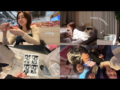 vlog)ときめくものに囲まれたい社会人の日常🎀新大久保グルメツアー🇰🇷話題のワッペン屋さん,おうち時間💐ガチャガチャ