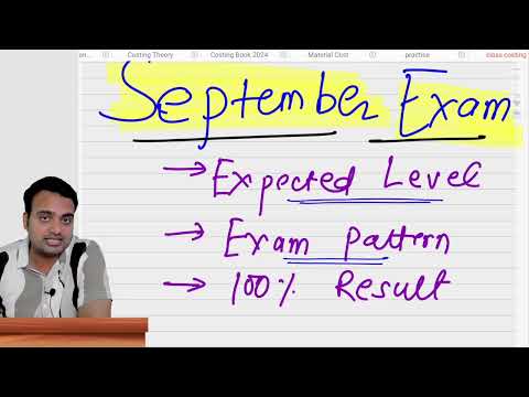 Must watch video for ca exam September 2024 exam| How to clear ca exam in september attempt.