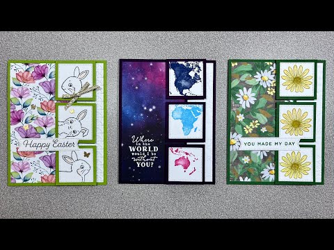 Triple Square Fun Fold - Mystery Stamping Revealed - 3-13-24