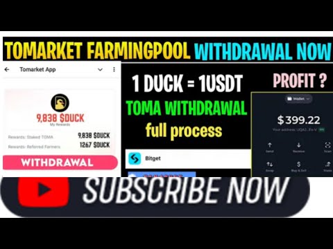 Tomarket Farmingpool Withdrawalfull process $DUCK Token |