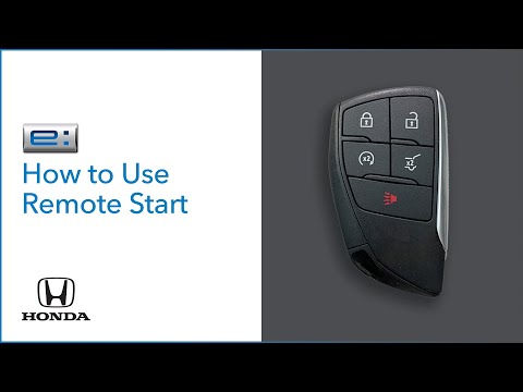 Honda Prologue I How to Use Remote Start