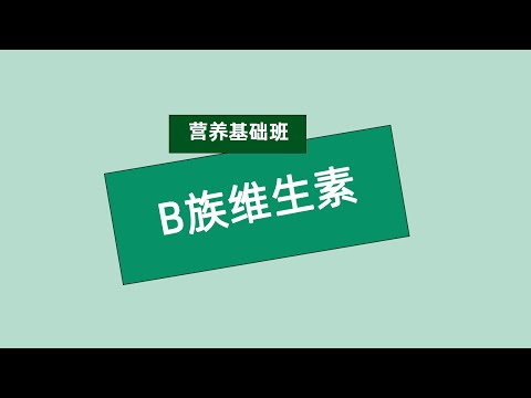 张旭营养基础班 B族维生素#安利#纽崔莱