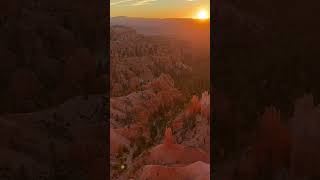 Bryce Canyon Hoodoos captured at Sunrise from Sunset Point Bryce Canyon National Park Utah #Shorts