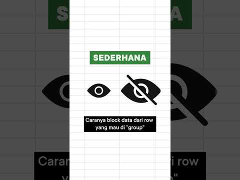 bikin hide data jadi jauh lebih gampang #exceltips #belajarexcel