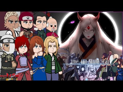 5 Kage + Jonin Commander react to 4th Great Ninja War || Naruto