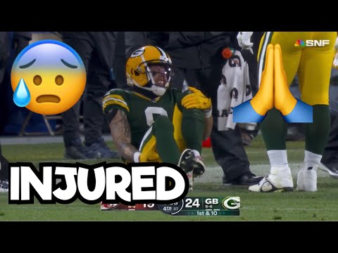 Christian Watson NASTY INJURY Vs Chiefs 🙏 Chiefs Vs Packers 2023 highlights