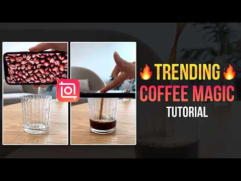 ☕Reels Trending Coffee Magic Effect Video Tutorial🔥| InShot Coffee Masking Video Tutorial