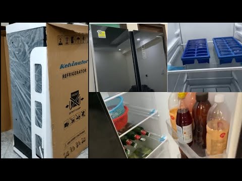 Kelvinator Side by Side Refrigerator Unboxing & Firstlook 🔥l 584 ltrs l Black 😍