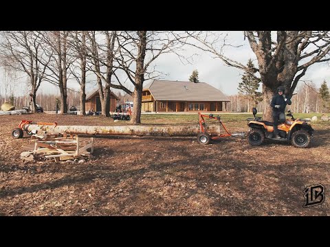 ATV LOG HAULER in action