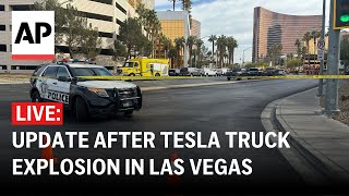 LIVE: Press conference after Tesla Cybertruck explosion in Las Vegas