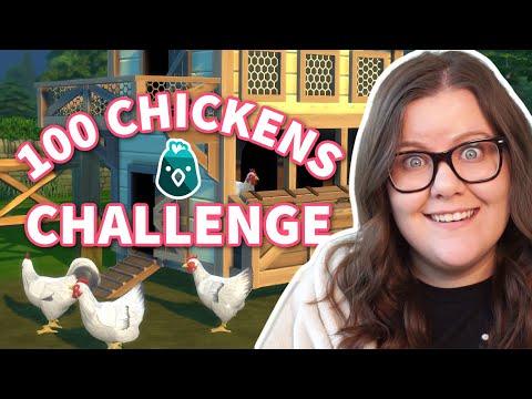 100 CHICKEN CHALLENGE in The Sims 4