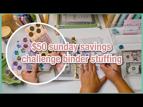 $50 debt binder stuffing | savings challenges | scratch offs | sep 3 | budgetwithamanda