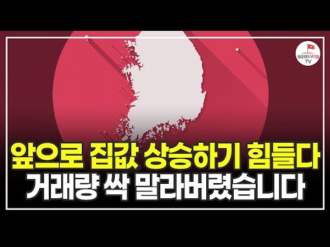 부동산 거래량 싹 말라버렸다. 안타깝지만 앞으로 집값 더 빠질 겁니다. (더투자부동산경제연구소 소장 김준영)