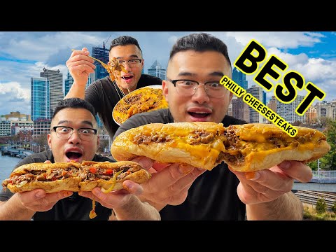 I Try Real Authentic PHILLY CHEESE STEAK For The Very First Time