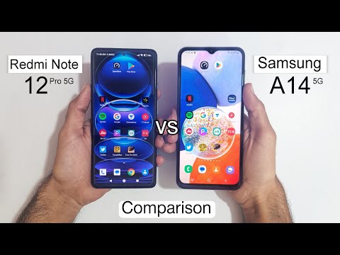 Redmi Note 12 Pro 5G vs Samsung Galaxy A14 5G  Speed Test Comparison