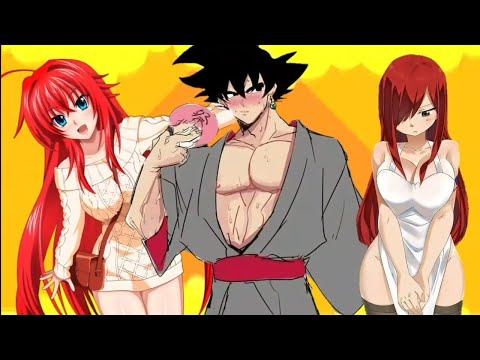 Aléjate de mi hermana 💜 Erza vs Rias x Goku 💜 Dragón ball DXD Fairy Tail