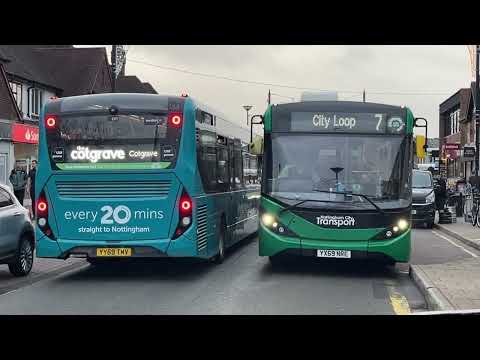 Buses at Central Avenue, West Bridgford - Thursday 19th December 2024