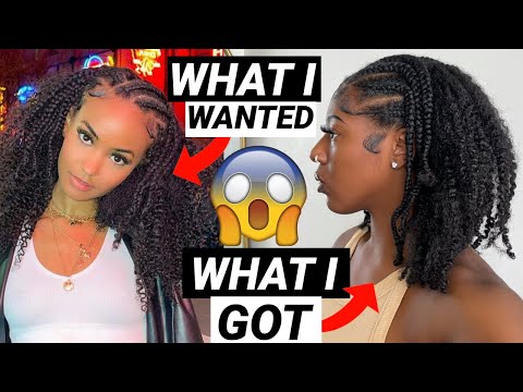 WHAT I WANTED vs WHAT I GOT😳👀 Recreating Trendy Instagram Hairstyle on my TYPE 4 NATURAL HAIR