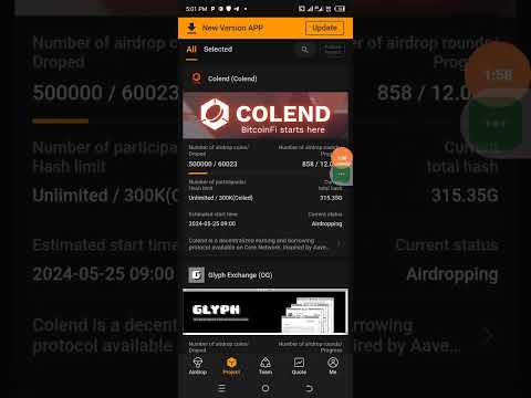 How to participate in Colend airdrop. with satoshi...