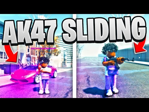 SLIDING ON OPPS WITH THE NEW AK47 IN THIS BRONX ROBLOX HOOD GAME